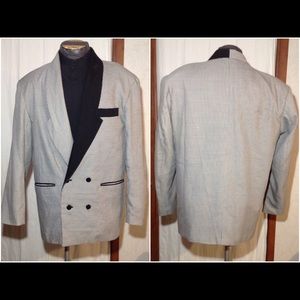 Men's Size S PRONTI Double Breasted Suit Jacket